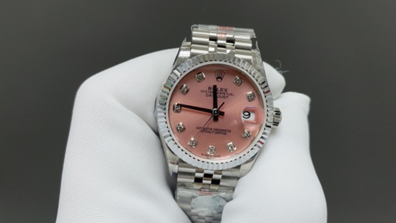 Best Edition with NH05 Automatic Movement Rolex Diary 28mm Pink Watch